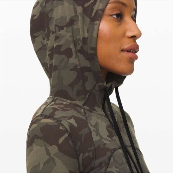 Lululemon Hooded Define Jacket size 4 in Camo greenish grey Camo EUC - Picture 7 of 13